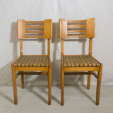 Set of 4 chairs by Pierre Cruège 1950
