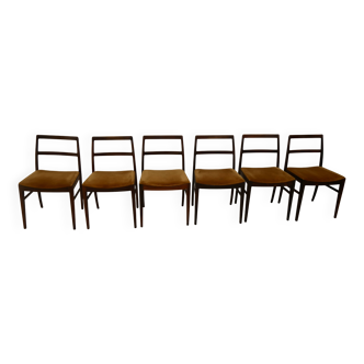 6 chaises scandinaves de Arn Vodder en palissandre de Rio