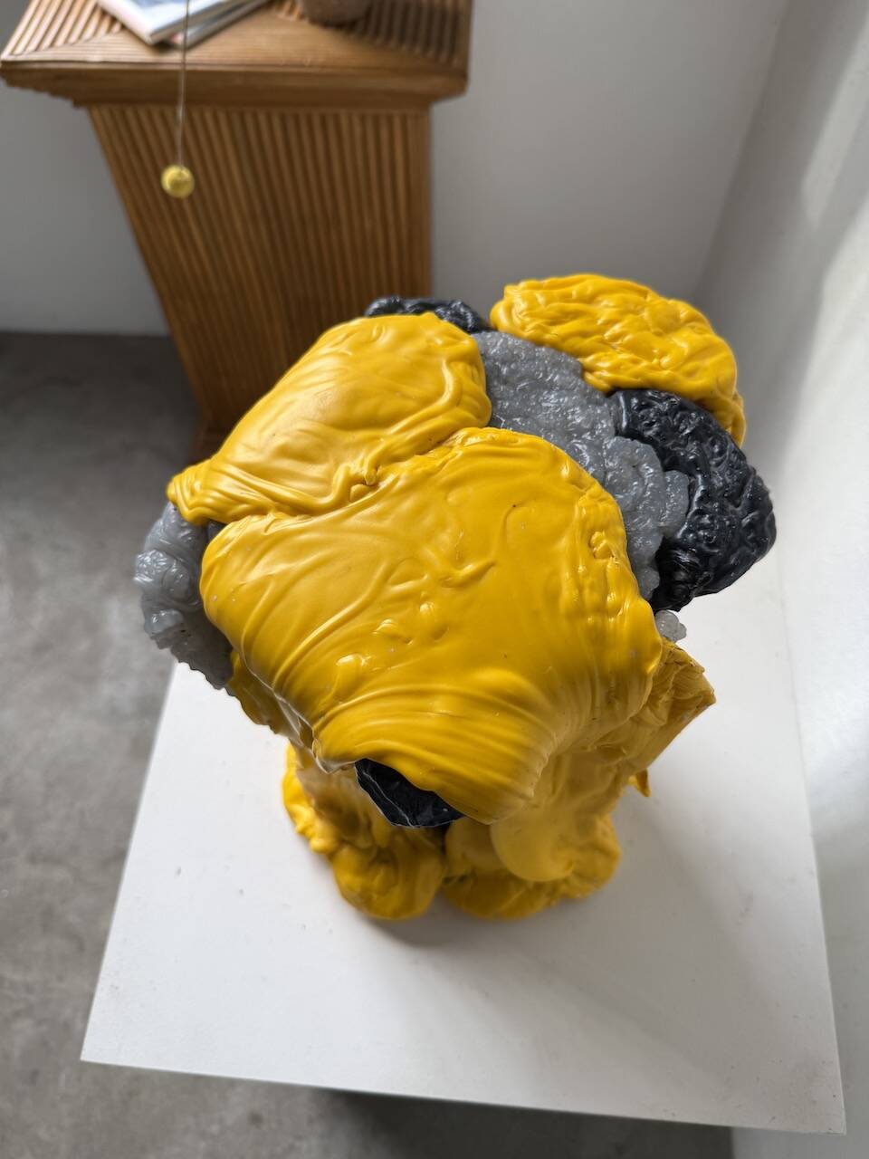 Resin fish sculpture