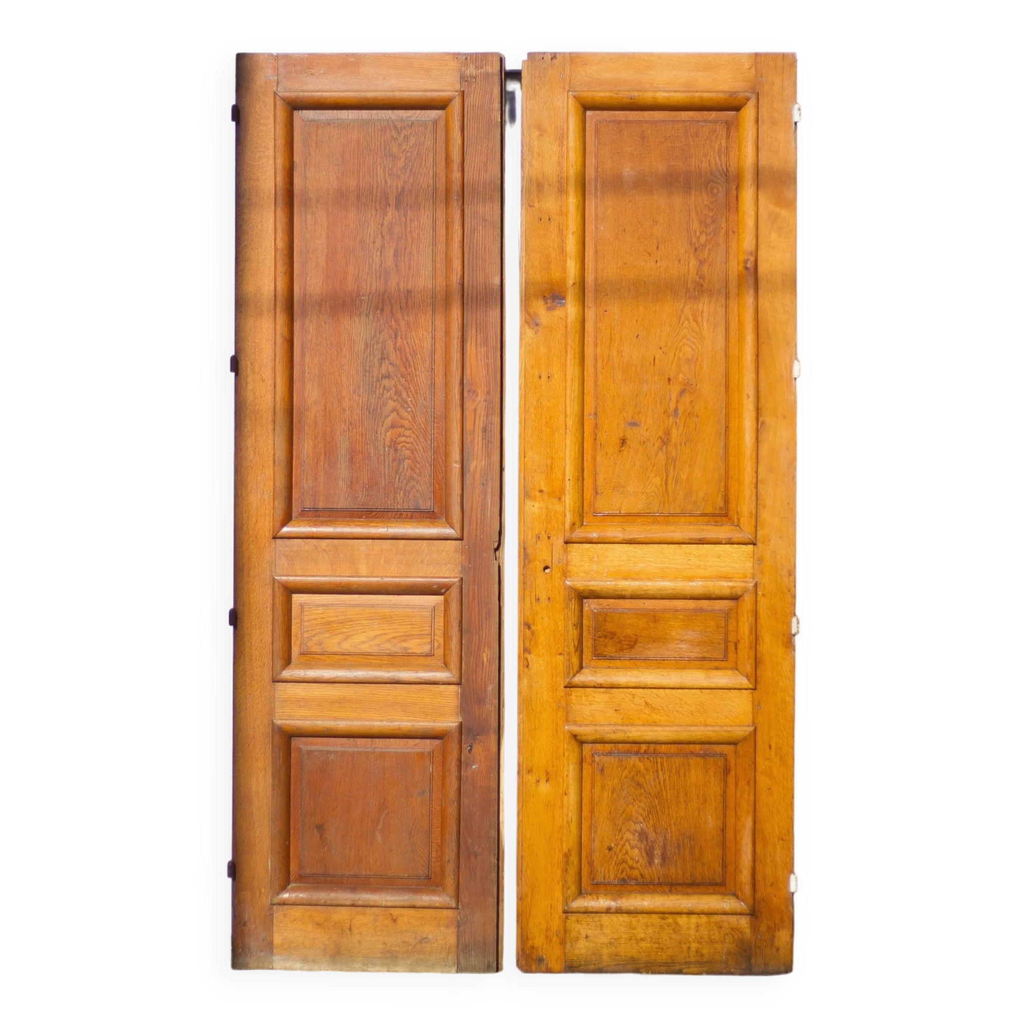 Double old door, old wooden door, large vintage door