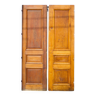 Double old door, old wooden door, large vintage door