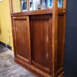 Wood and Art Deco glass showcase