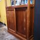 Wood and Art Deco glass showcase