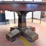 Table expandable deco solid mahogany