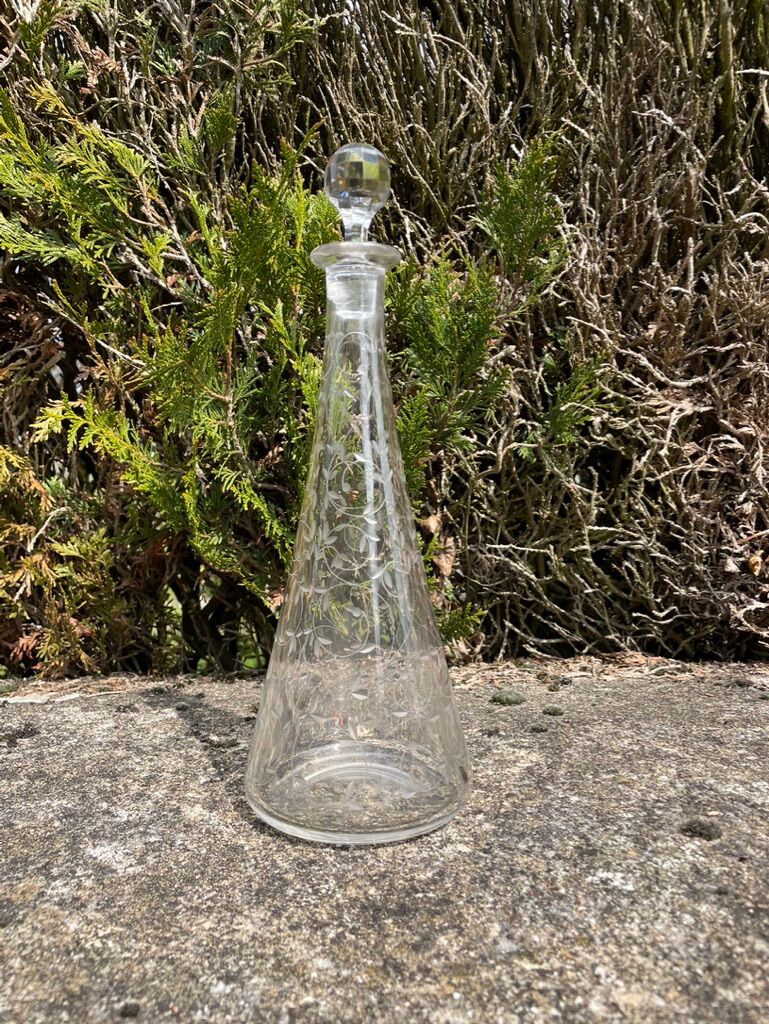 Saint Louis cut crystal stamped decanter