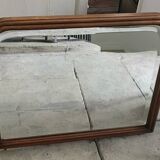 Beveled mirror in solid wood