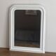 Miroir Louis Philippe fin 19ème. Blanc. 80x60.