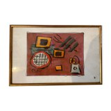 Painting abstract composition