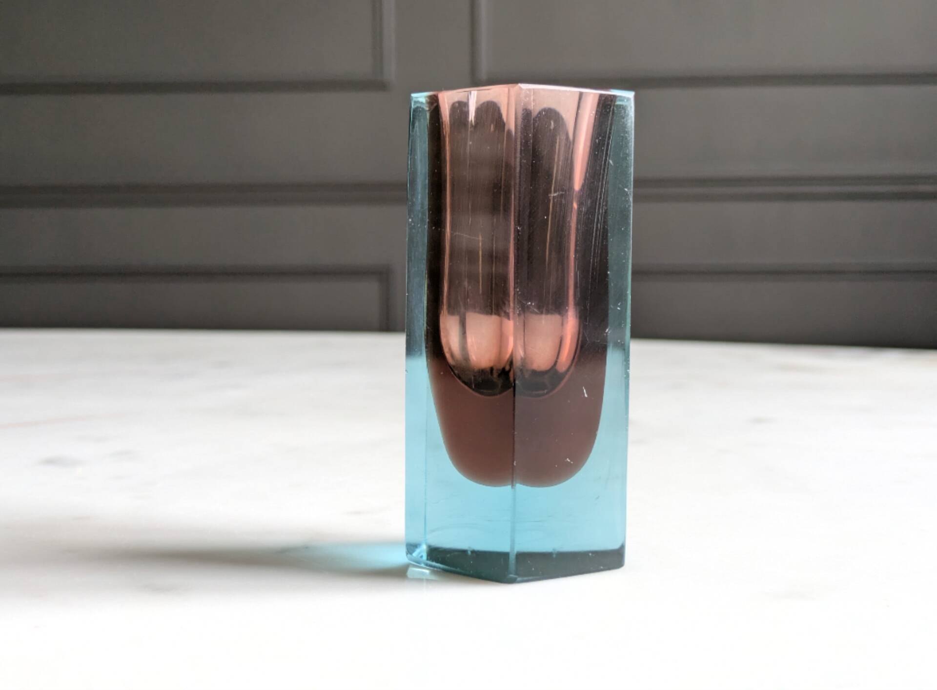 Petit vase Sommerso de Murano 1970