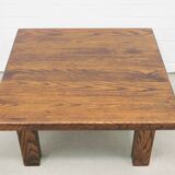 sturdy square vintage wenge coffee table