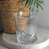 Molded glass ice bucket