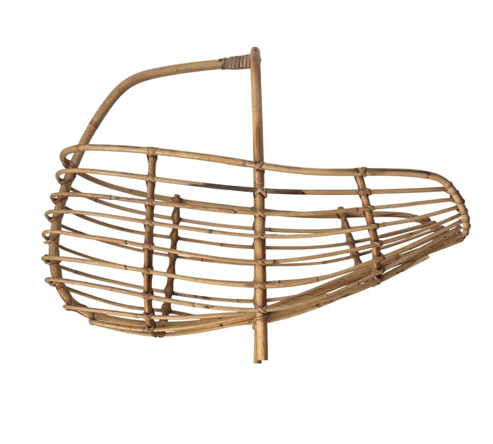 Rattan magazine rack by Franco Albini, 1960