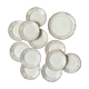 Villeroy & Boch dessert service in white porcelain golden flowers