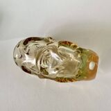 Vase vintage en verre tchèque par Jan Beranek pour Skrdlovice, années 1960