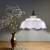 Vintage lamp lamp in white opaline