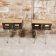 Pair of industrial style bedside table