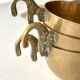 Brass Punch Bowl Set with 12 Cups, Ladle – French Vintage Mid-Century