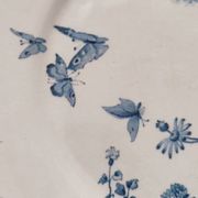 4 assiettes plates en faience de Sarreguemines, Tsarine