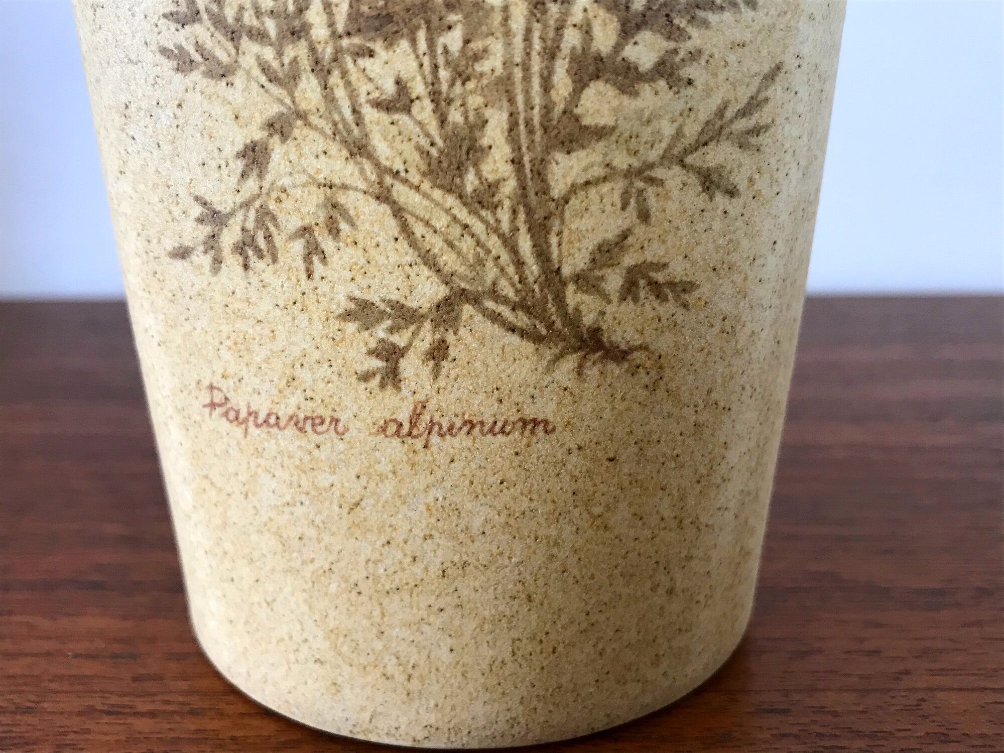 Vintage stoneware vase 70s