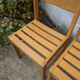Paire de chaises de style André Sornay