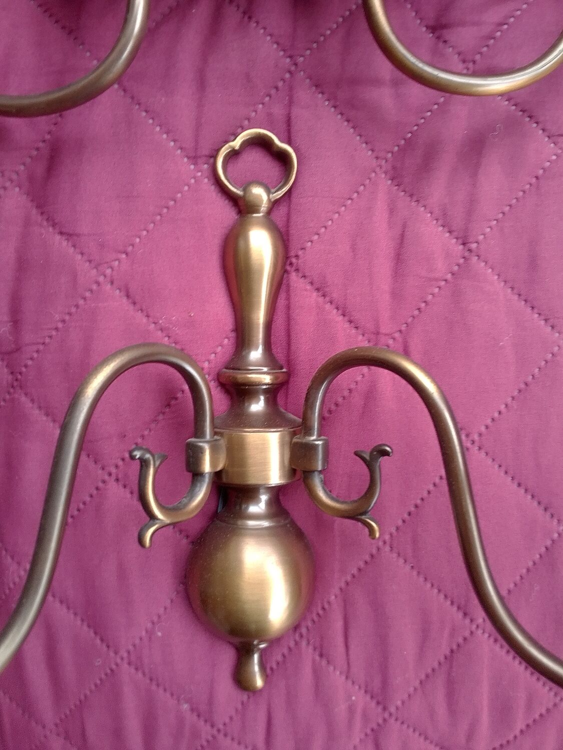 3 double brass appliques