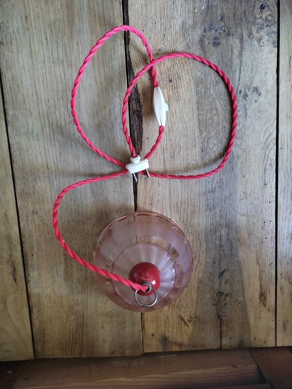 Walkman lamp lampshade in glass unique old vintage