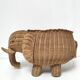 Rattan basket cache pot elephant 60s