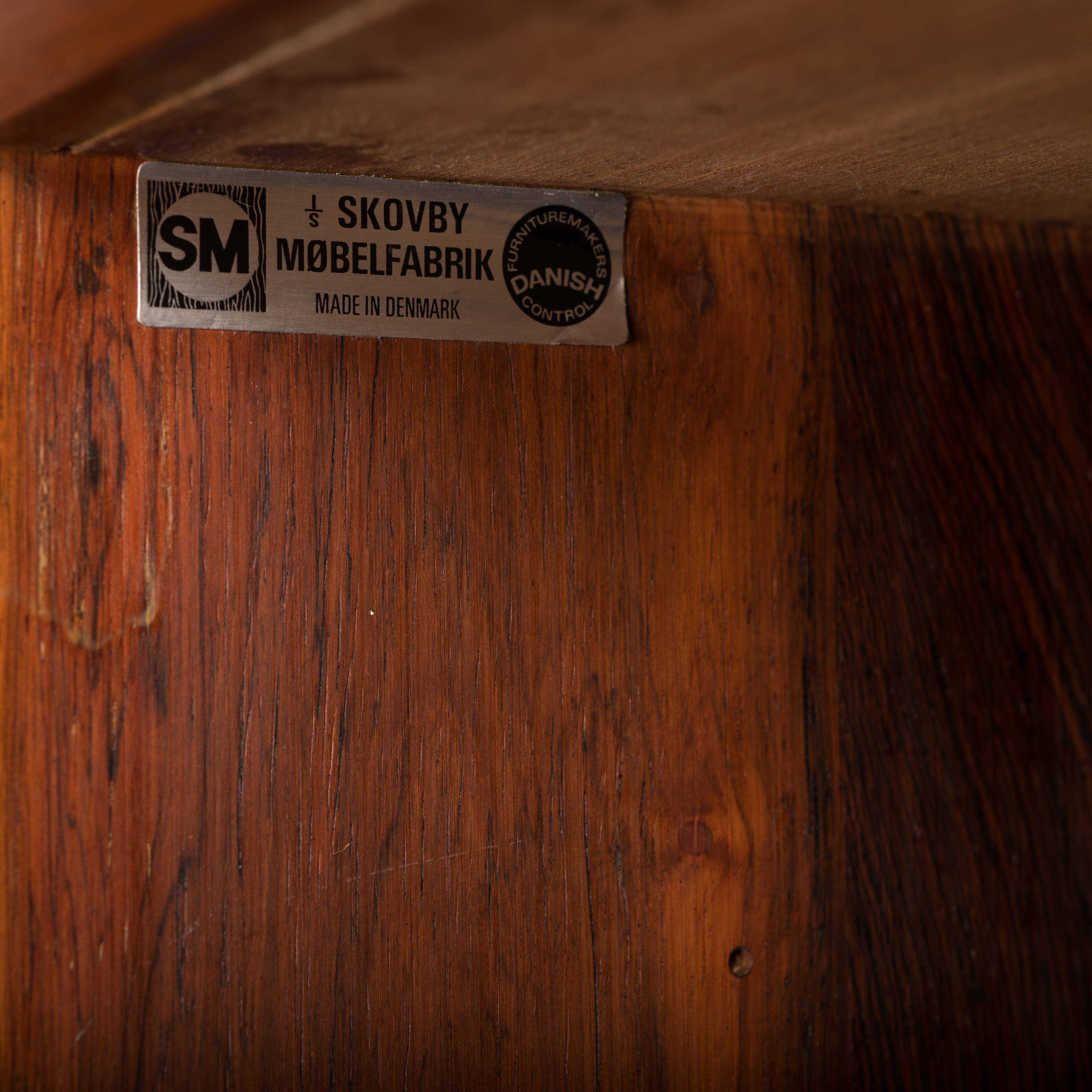 Rosewood sideboard by Henri Rosengren Hansen for Skovby Møbler, 1960s