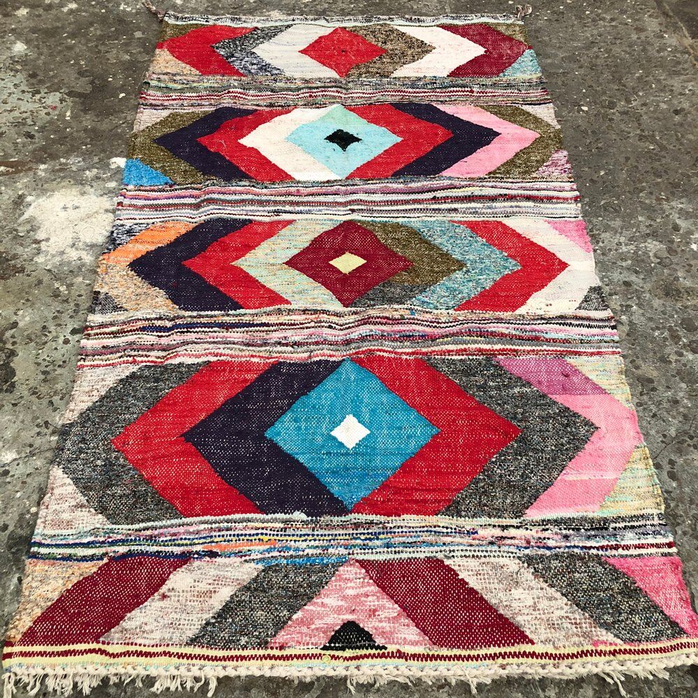 Kilim boucherouite 98 x 212 cm