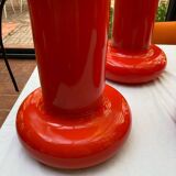 4 orange metal suspensions from the 70s.