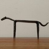 Mid-century wrought iron animal sculpture