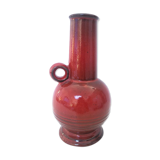 Red Keramik vase 1970