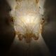 Murano glass wall light. Italy, 1960s.