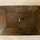 Antique jewelry box in repoussé metal, Art Deco/ 1920