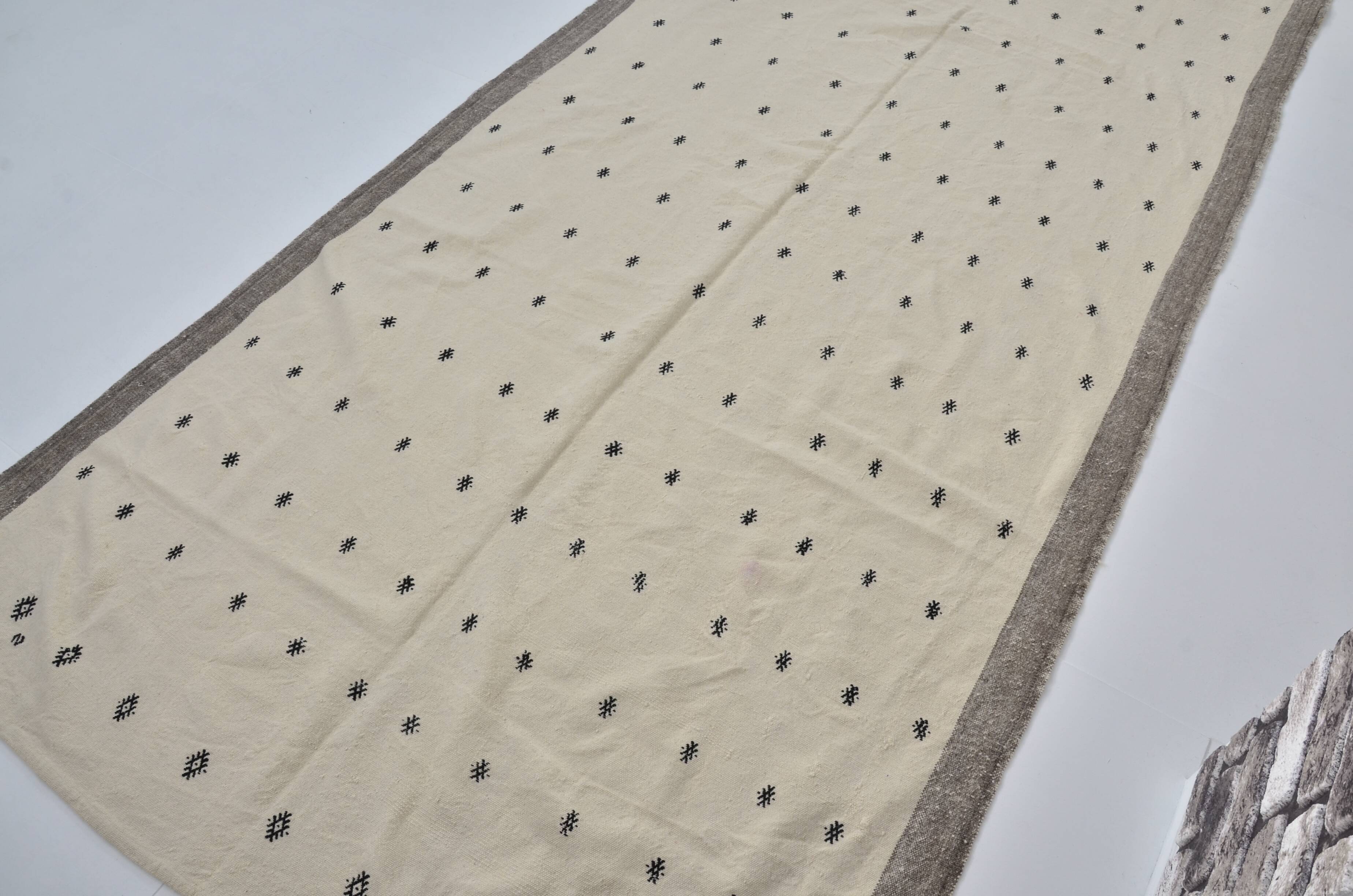 Turkish Handwoven Neutral Rug sku 3054