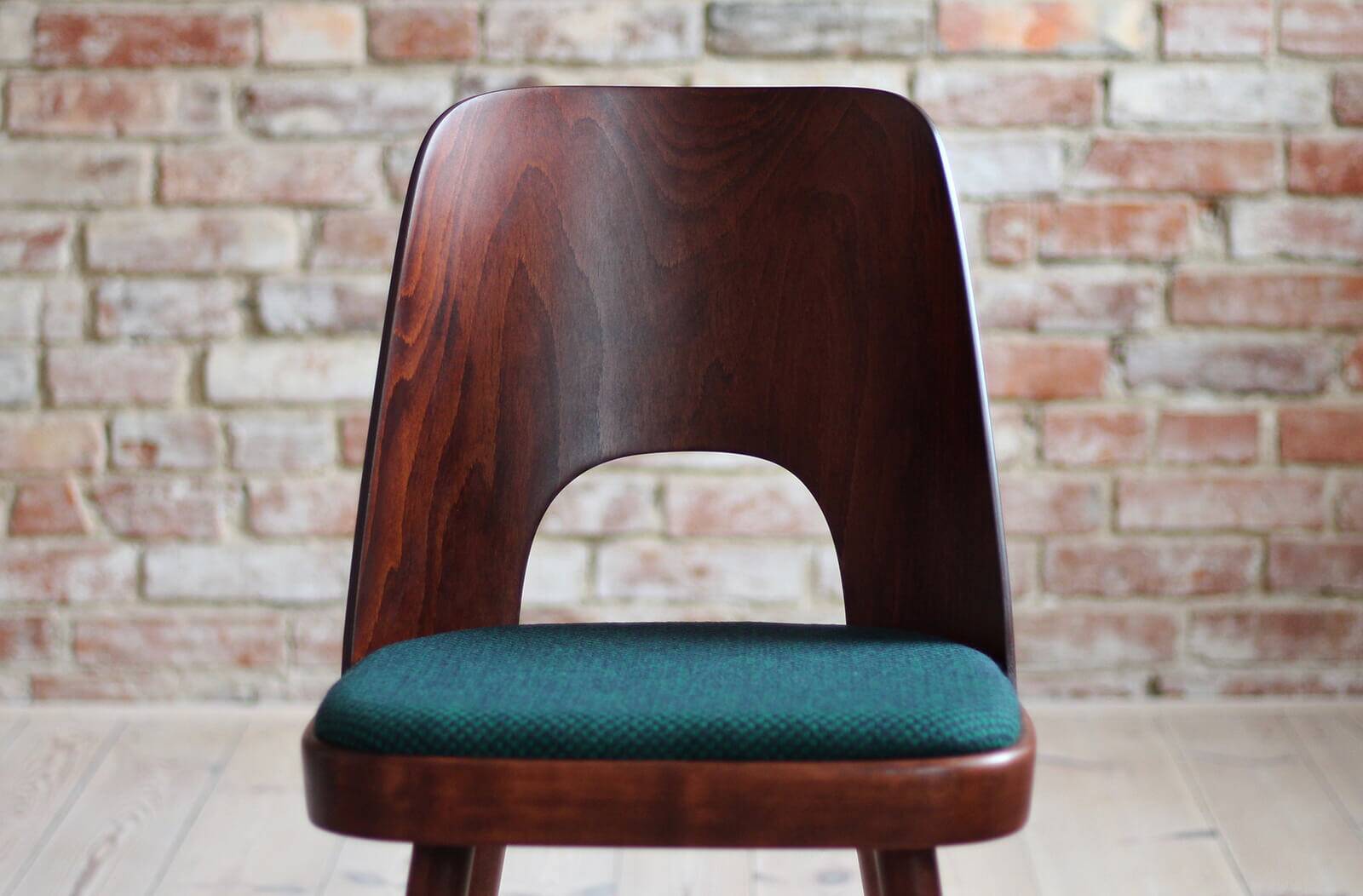 Set of 6 Dining Chairs by Oswald Haerdtl, Reupholstered in Kvadrat Fabric