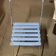 Lot de 6 chaises de jardin fer forgé bleu