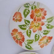 9 earthenware dessert plates Moulin des loups orchies model Ontario diam 20 cm