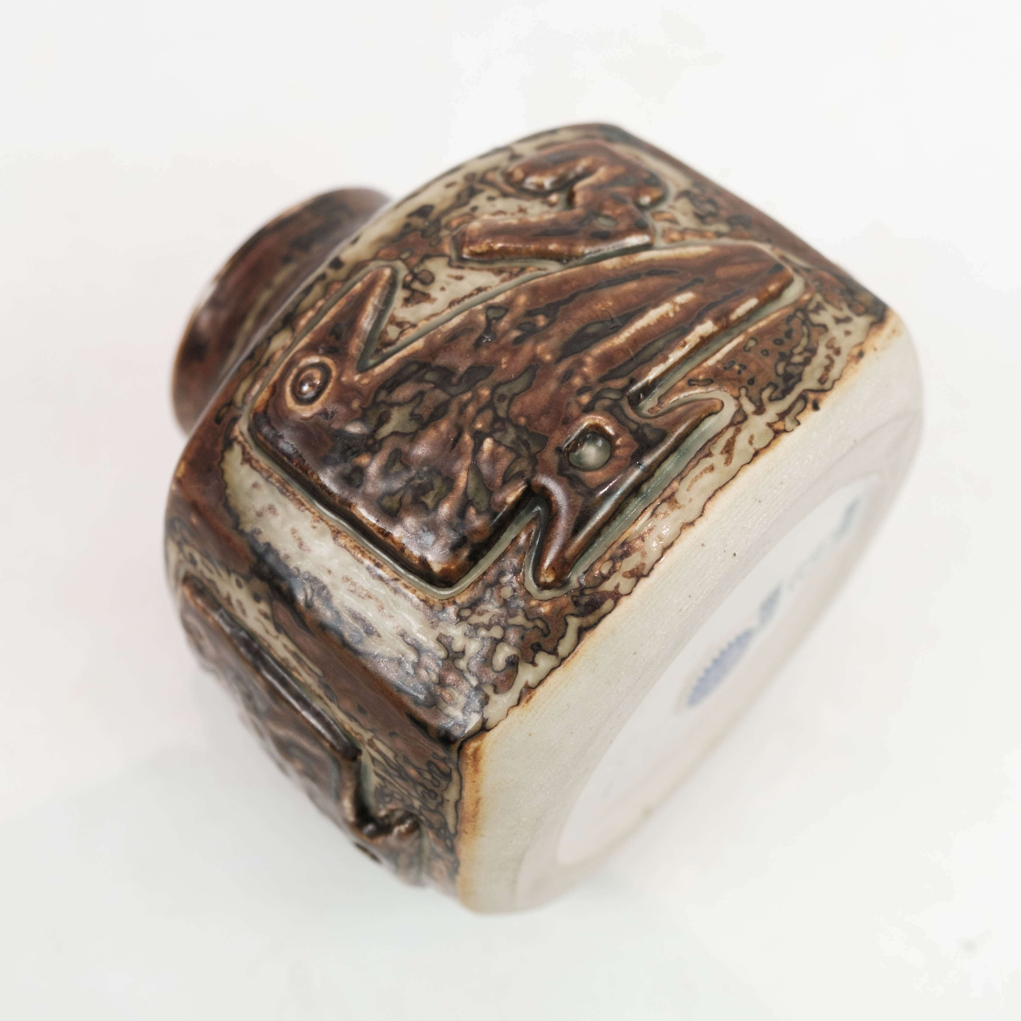 Stoneware vase in brown colours, no.: 21925, by Royal Copenhagen