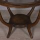 Vintage 1950s wood and glass coffee table, italian design