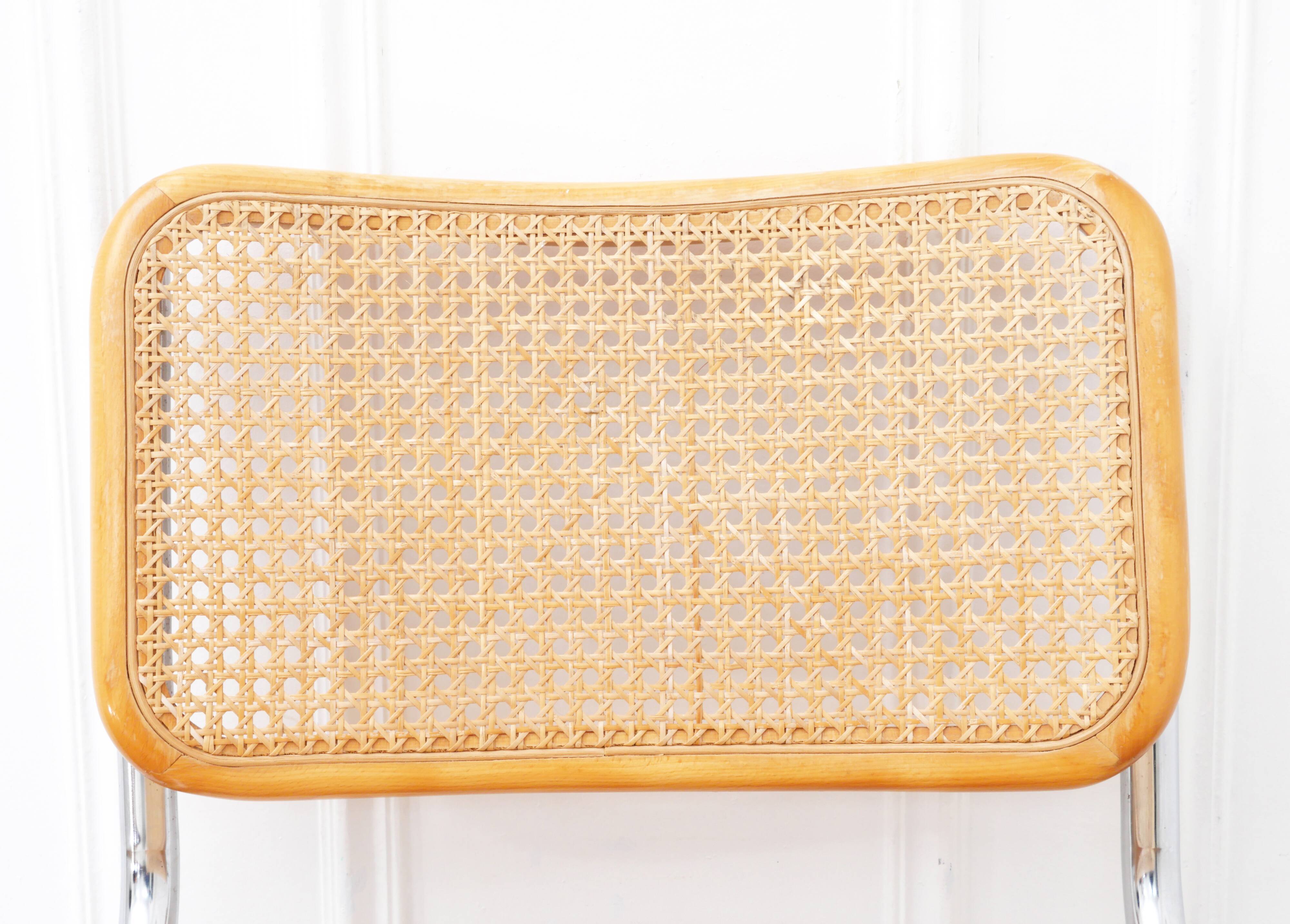 Cesca B32 chair / seat caning redone / 8 chairs available