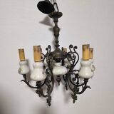 Lustre ancien porcelaine