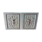 Old pair of wood panels