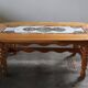 Vintage Danish brutalist oak & tile coffee table in the style of Henning Kjærnulf, 1960s