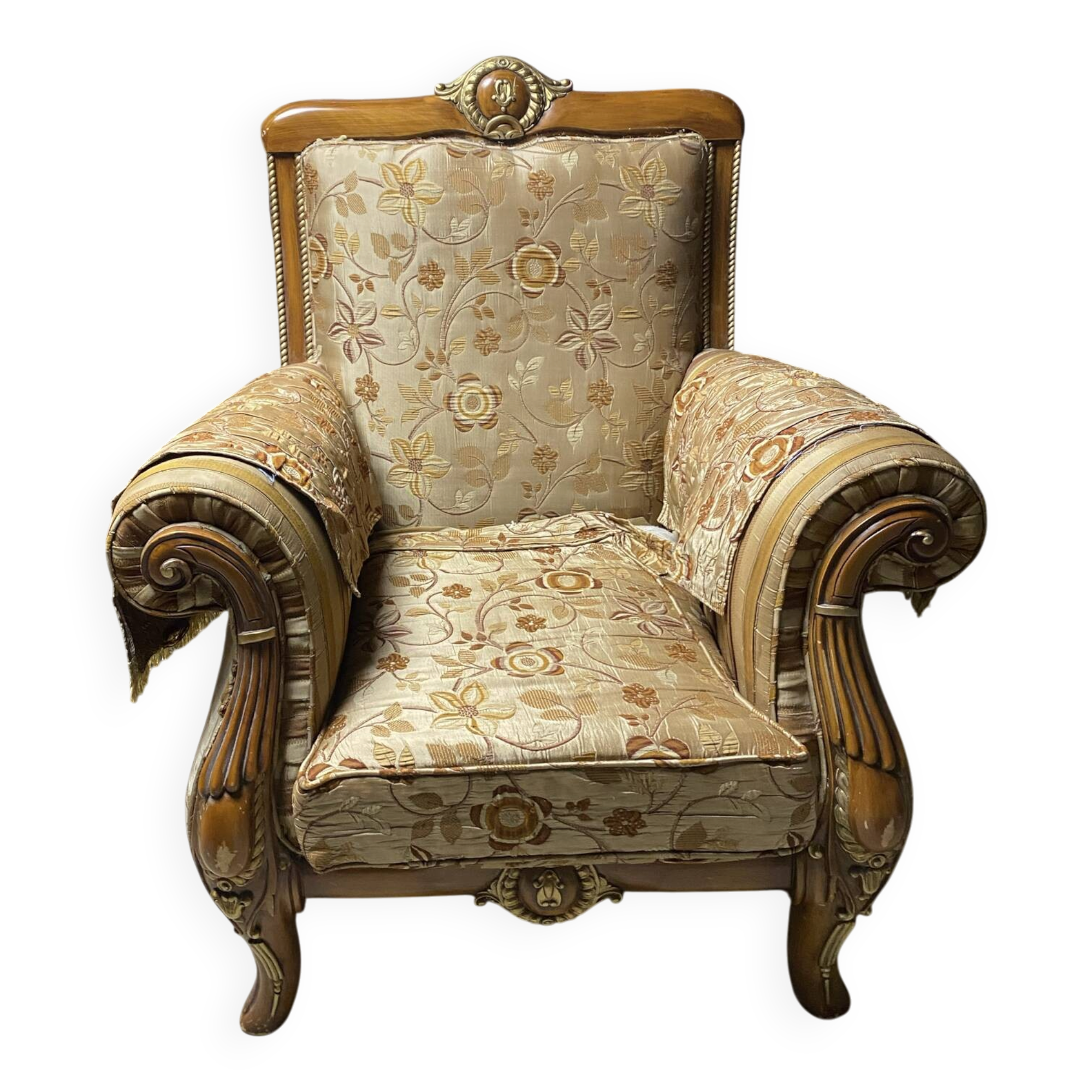 Louis XV Rococo style armchair