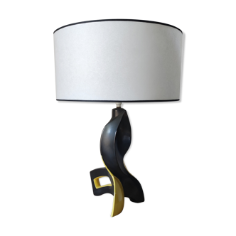 Vallauris zoomorphic ceramic table lamp from the 1950s