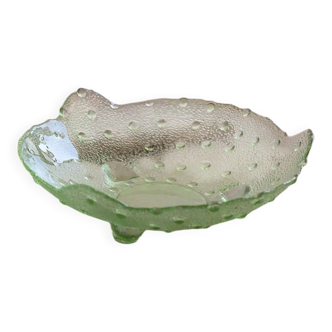 Emerald glass bowl / dish