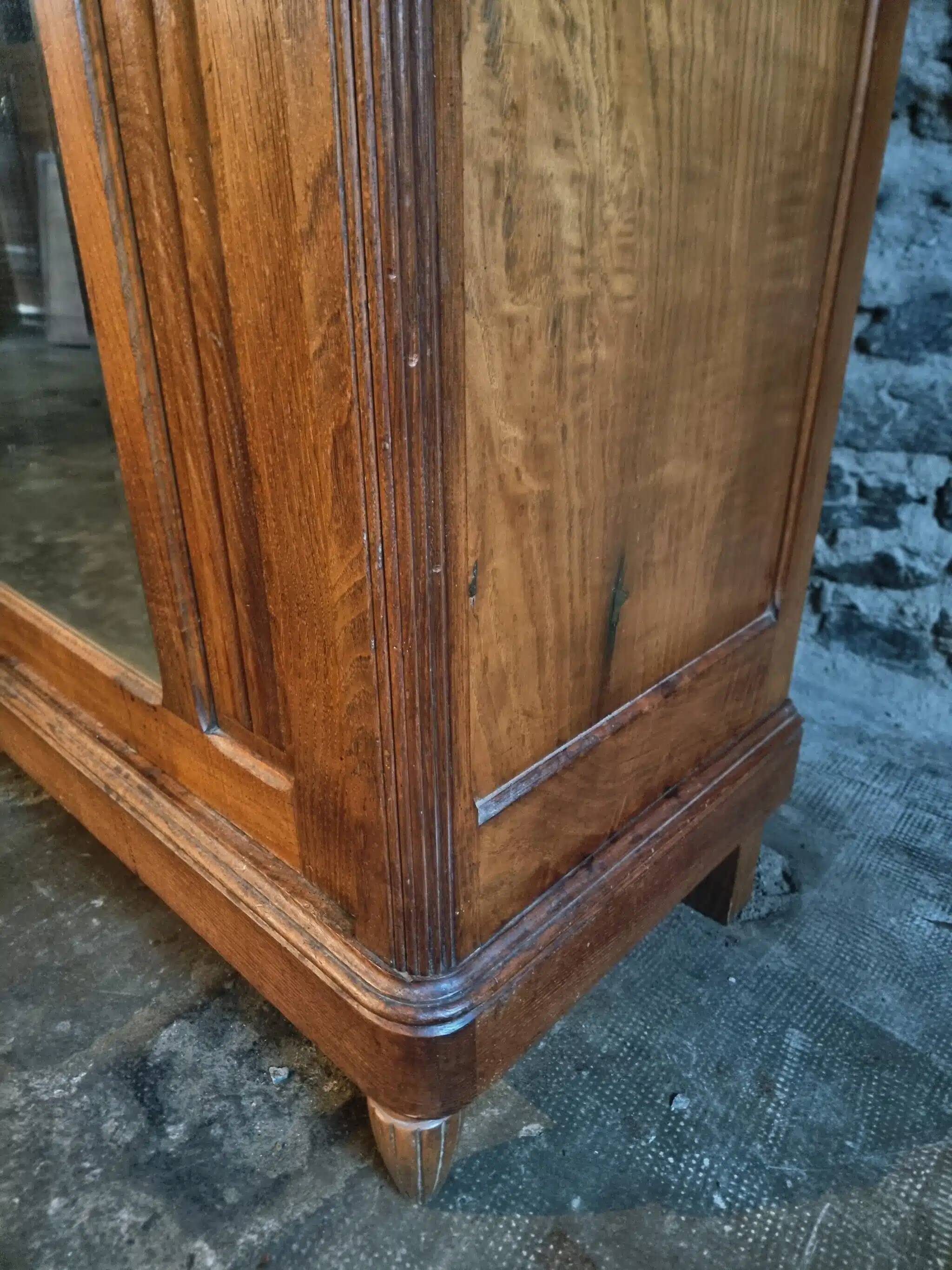 French antique oak wardrobe from the 1930s.