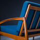 Model 121 Paper Knife Easy Chairs and Sofa by Kai Kristiansen for Magnus Olesen, 1960s, Set of 3