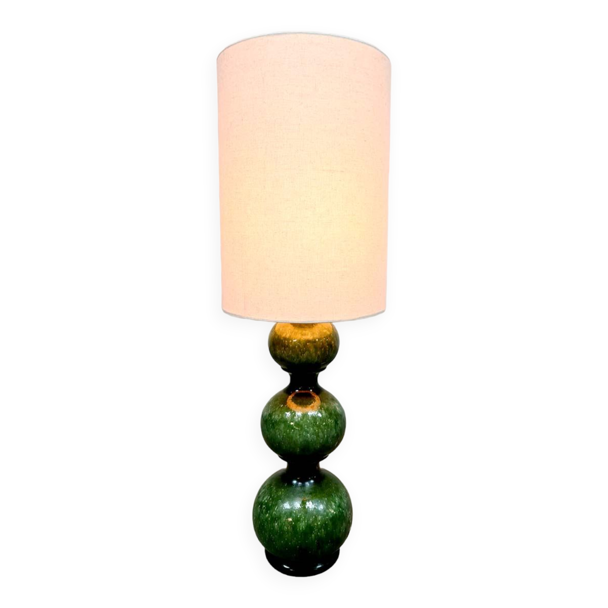 Vintage green ceramic bubble table lamp Kaiser Leuchten